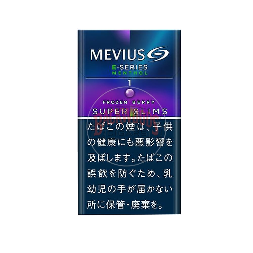 Mevius E Series Menthol Frozen Berry One 100's (SuperSlims) 1 Mevius E Series Menthol Frozen Berry One 100's (SuperSlims)