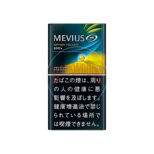 Mevius Premium Menthol Option Yellow One 100's