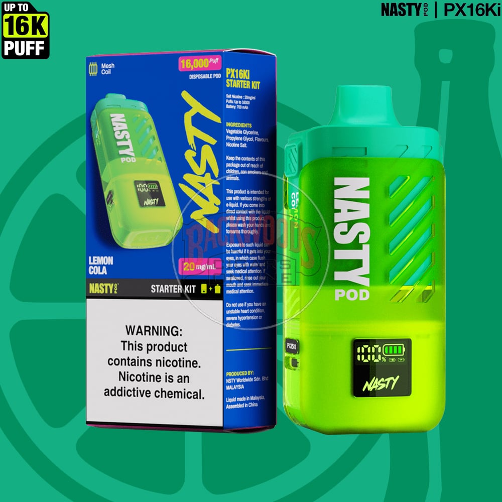 NASTY Pod PX16Ki Lemon Cola – Starter Kit 1 NASTY Pod PX16Ki Lemon Cola – Starter Kit