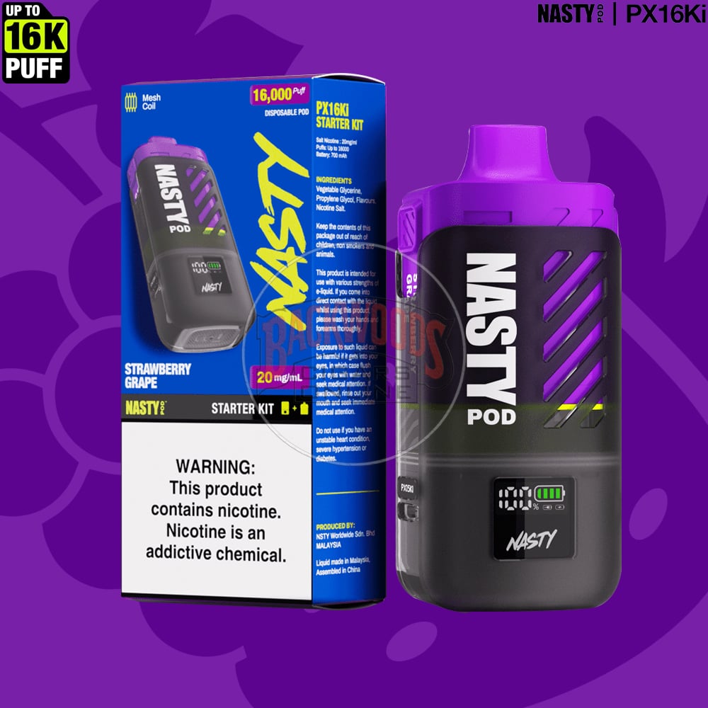 NASTY Pod PX16Ki Strawberry Grape – Starter Kit 1 NASTY Pod PX16Ki Strawberry Grape – Starter Kit