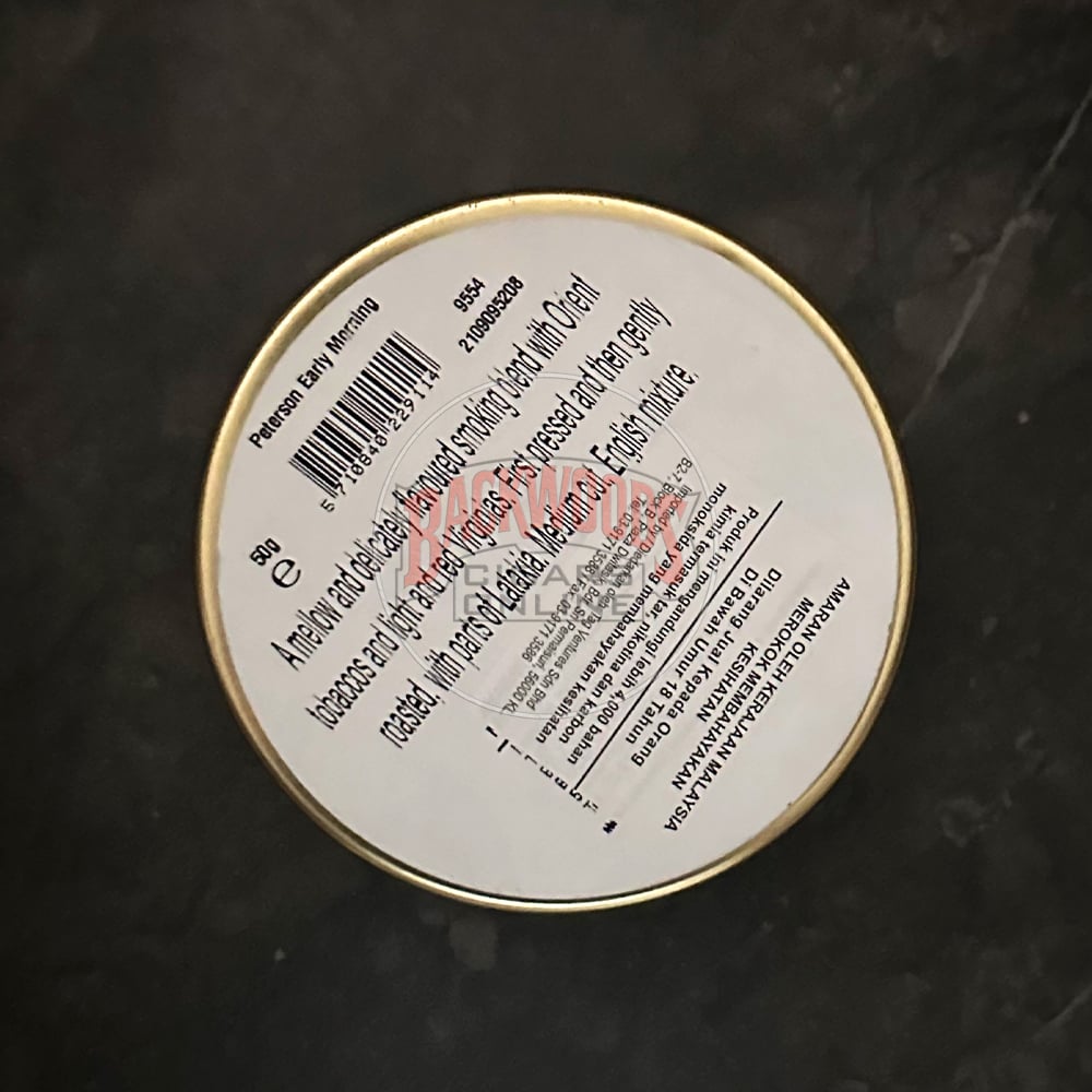 peterson-early-morning-50g-tin-my-1 Peterson Early Morning 50g