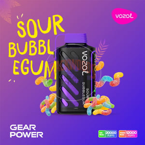 Vozol Gear Power 20000 Sour Bubblegum