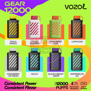 Vozol Gear 12000 Blackcurrant Grape